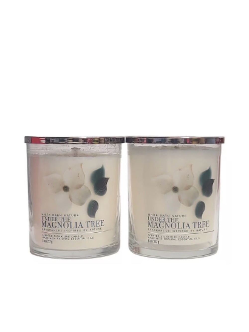 Set of 2 White Barn Under the Magnolia Tree Scented Candle - Bath and Body Works